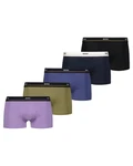 BOSS Retro Pants Herren Retropants TRUNK 5er PACK ESSENTIAL Dunkelblau/Lila