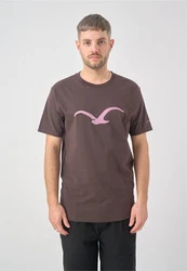 Cleptomanicx T-Shirt Mowe Lila/Dunkelrot/Bordeaux