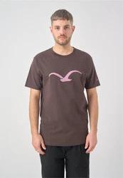 Cleptomanicx T-Shirt Mowe Lila/Dunkelrot/Bordeaux