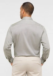 Eterna Langarmhemd MODERN FIT Grau/Khaki/Hellgrün