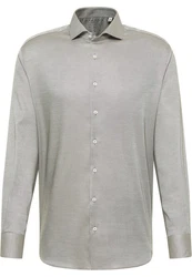 Eterna Langarmhemd MODERN FIT Grau/Khaki/Hellgrün