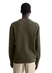 Marc O'Polo Rundhalspullover Dunkelgrün/Khaki