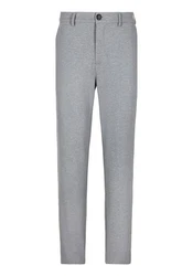 John Devin Stretch-Hose regular-fit Hellgrau/Grau