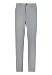 John Devin Stretch-Hose regular-fit Hellgrau/Grau