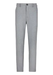 John Devin Stretch-Hose regular-fit Hellgrau/Grau