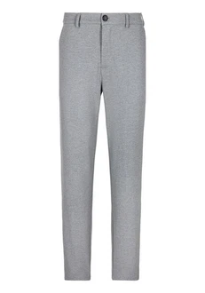 John Devin Stretch-Hose regular-fit Hellgrau/Grau