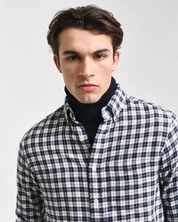 Gant Langarmhemd REG FLANNEL CHECK SHIRT blau
