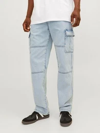 Loose-fit-Jeans JJIEDDIE JJWADE MF 448 SN