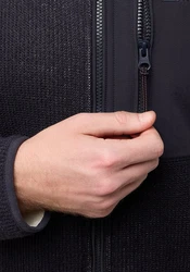 Jack Wolfskin Fleecejacke KAMINFEUER JKT Dunkelblau/Schwarz