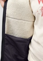 Jack Wolfskin Fleecejacke KAMINFEUER JKT Dunkelblau/Schwarz