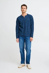 Blend Longsleeve BHTee Blau/Dunkelblau/Hellblau