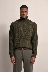 bugatti Rollkragenpullover Dunkelgrün