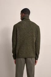 bugatti Rollkragenpullover Dunkelgrün