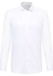 Eterna Langarmhemd SUPER SLIM EASY IRON Weiß/Creme