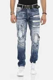 Regular-fit-Jeans DENIM bequeme Jeans im ausgefallenen Lagen-Design, CD611