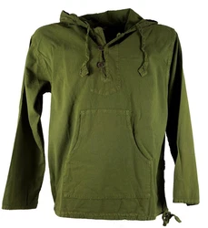 Guru-Shop Sweater Ethno Sweatshirt Hippie Goa oliv