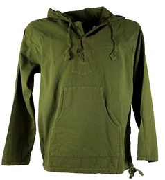Sweater Ethno Sweatshirt Hippie Goa - olive Ethno Style, alternative Bekleidung