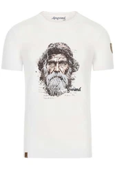 Almgwand Trachtenshirt HAUNSBERGALM Herren offwei/schwarz