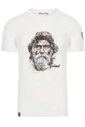 Almgwand Trachtenshirt HAUNSBERGALM Herren offwei/schwarz