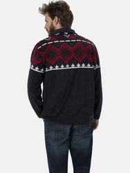 Babista Fleecepullover Sweatshirt Style BELLAVUNZO mit Reißverschluss blau/dunkelblau
