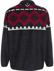 Babista Fleecepullover Sweatshirt Style BELLAVUNZO mit Reißverschluss blau/dunkelblau