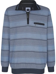 Babista Sweatshirt LUCIVEROZI blau/hellblau gestreift