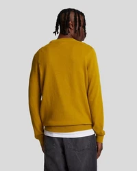 Lyle & Scott Strickpullover Rundhalsausschnitt Gelb