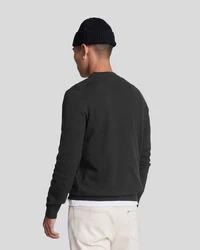 Lyle & Scott Strickpullover Rundhalsausschnitt Grün/Schwarz