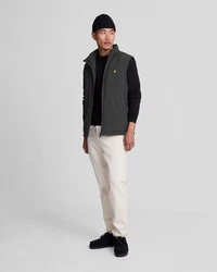 Lyle & Scott Strickpullover Rundhalsausschnitt Grün/Schwarz