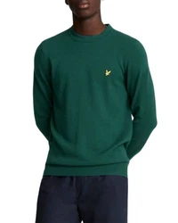 Lyle & Scott Strickpullover Rundhalsausschnitt Dunkelgrün/Grün