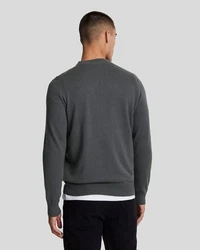 Lyle & Scott Strickpullover Rundhalsausschnitt Dunkelgrau/Grau