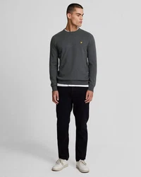 Lyle & Scott Strickpullover Rundhalsausschnitt Dunkelgrau/Grau