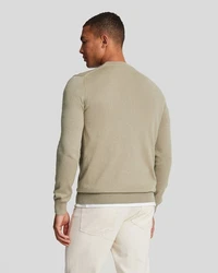 Lyle & Scott Strickpullover Rundhalsausschnitt Khaki/Beige/Braun