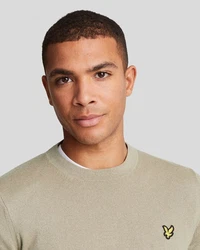 Lyle & Scott Strickpullover Rundhalsausschnitt Khaki/Beige/Braun