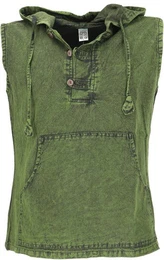 Tanktop Herren Tanktop mit Kapuze, rmelloser Festival..
