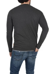 Indicode Rundhalsshirt Longsleeve Hellblau/Grau/Dunkelblau/Bordeaux/Blau