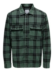 ONLY & SONS Langarmhemd ONSOLIVER Grün