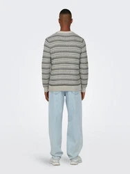 ONLY & SONS Strickpullover Regular Fit Rundhals 8174 Beige (8174)