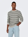 ONLY & SONS Strickpullover Regular Fit Rundhals 8174 Beige (8174)