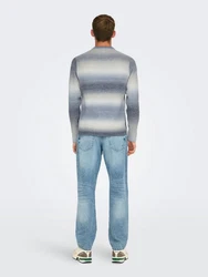 ONLY & SONS Strickpullover Rundhals Regular Fit (8089) Grau (8089)