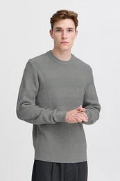 Strickpullover CFKARL structured crew neck knit schicker Strickpullover