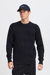 Casual Friday Strickpullover CFKARL Dunkelblau/Schwarz/Blau