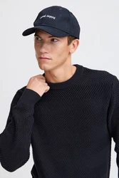Casual Friday Strickpullover CFKARL Dunkelblau/Schwarz/Blau