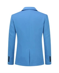 Allthemen Sakko Herren Casualsakko Blau/Hellblau