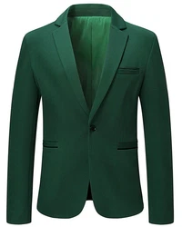 Allthemen Sakko Herren Casualsakko Dunkelgrün/Grün