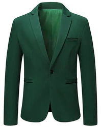 Allthemen Sakko Herren Casualsakko Dunkelgrün/Grün