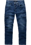 Amaci&Sons Herren Cargo Jeans Regular Slim Destroyed 7985 Blau/Dunkelblau/Hellblau