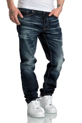 Amaci&Sons Herren Jeans Regular Straight Fit Destroyed 7984 Style KANSAS Blau/Dunkelblau