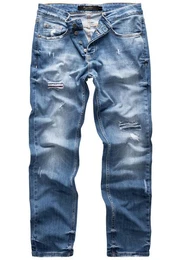 Straight-Jeans KANSAS Regular Fit Destroyed Jeans