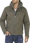RedBridge Regenjacke Biker-Stil mit abnehmbarer Kapuze 